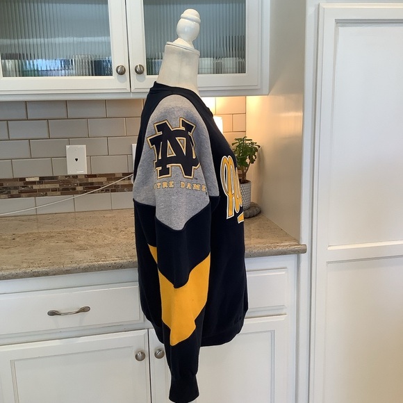 Notre Dame Vintage Sweatshirt Small Galt Sand - Picture 4 of 9